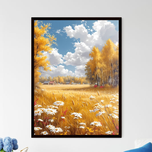 Autumn scenery - Framed Art Print