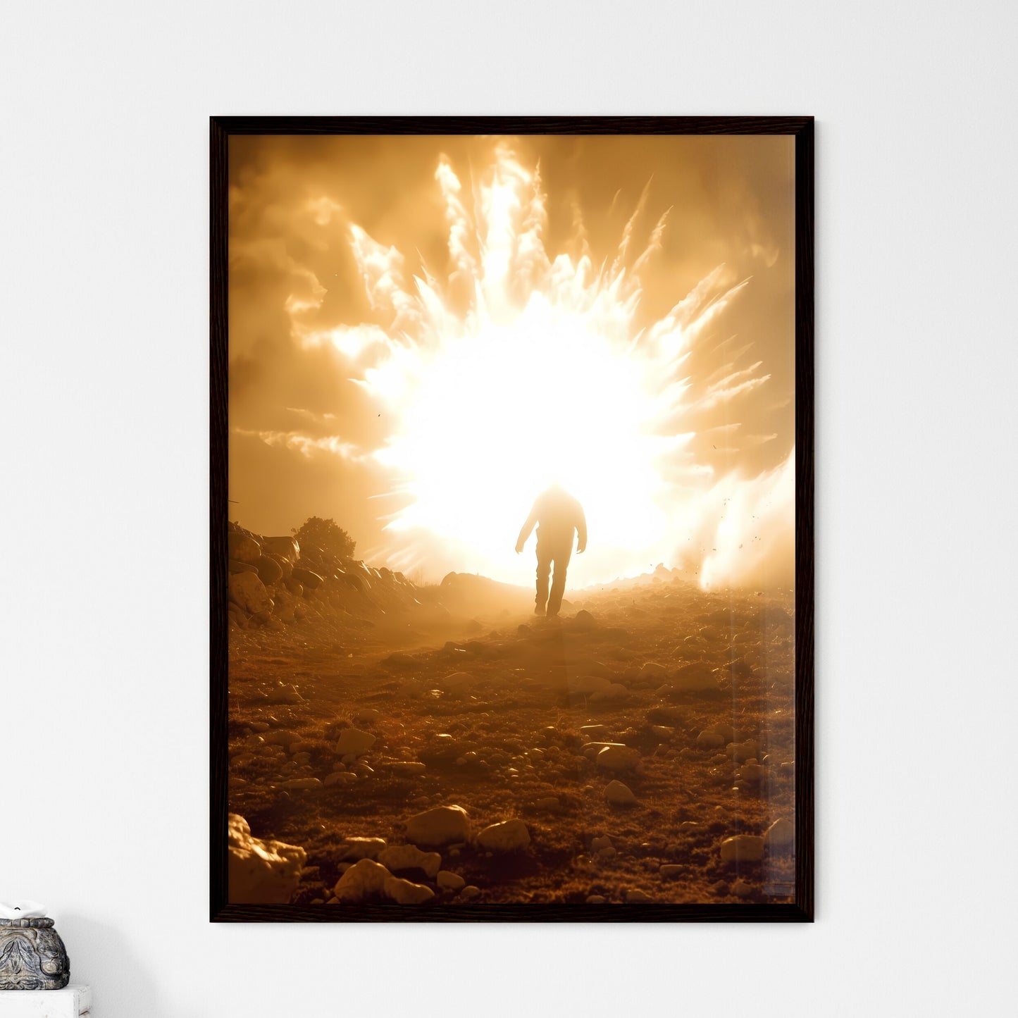 The religious trinity except with napoleon - Framed Art Print