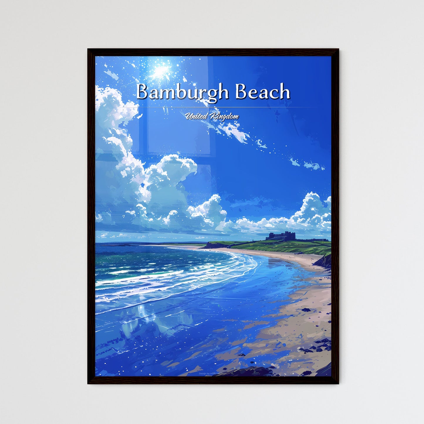 Bamburgh Beach - Framed Art Print