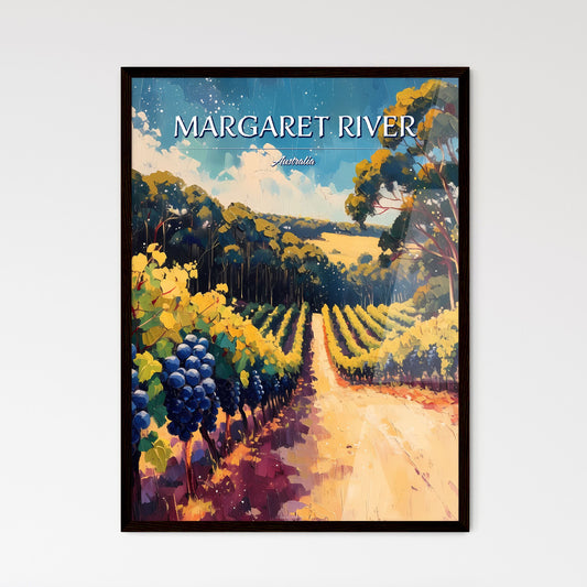 Margaret River, Australia - Art print of a painting of a vineyard Default Title