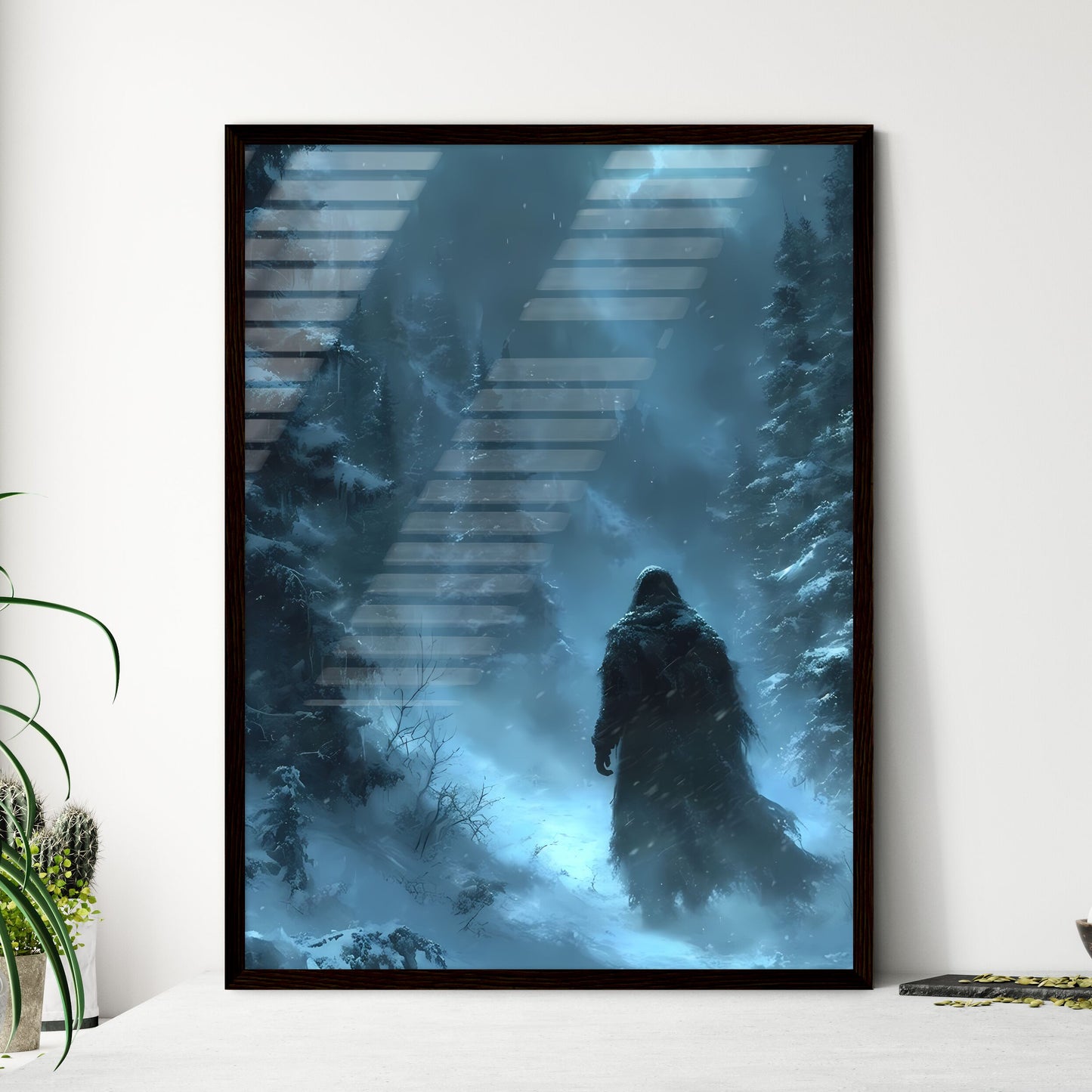 An epic winter forest  Wall Art