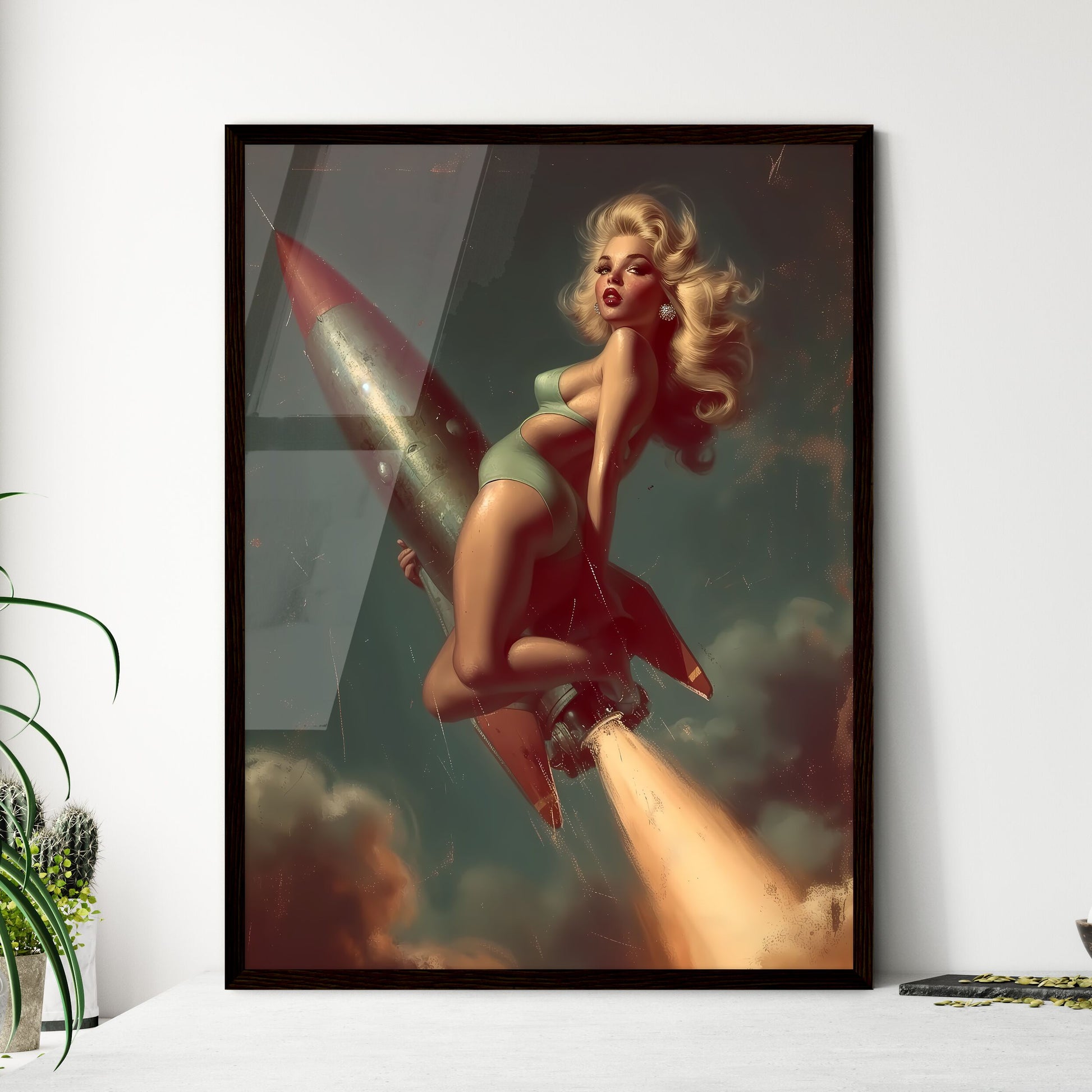 The head nurse sharply directed the nurses r - Framed Art Print