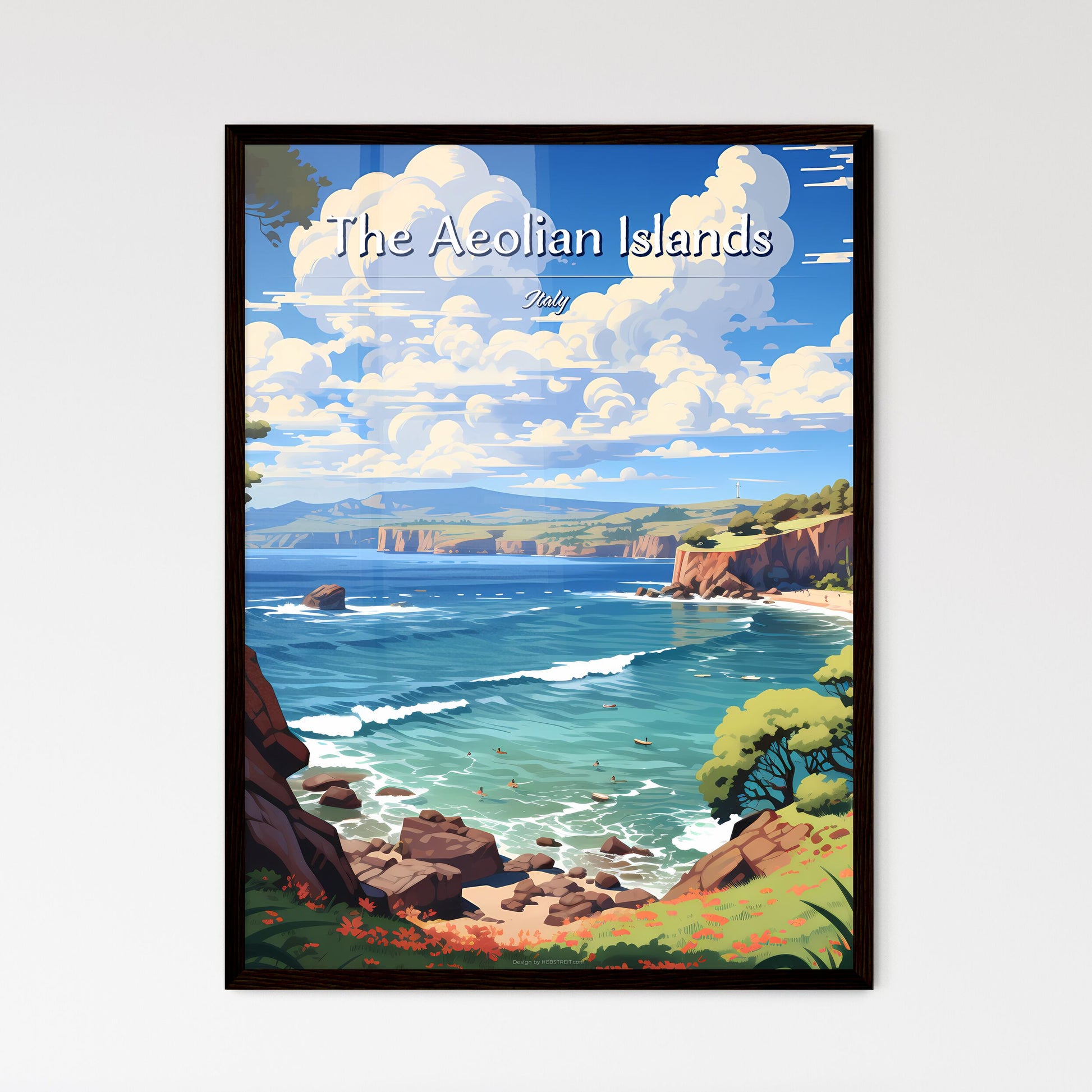 The Aeolian Islands - Framed Art Print