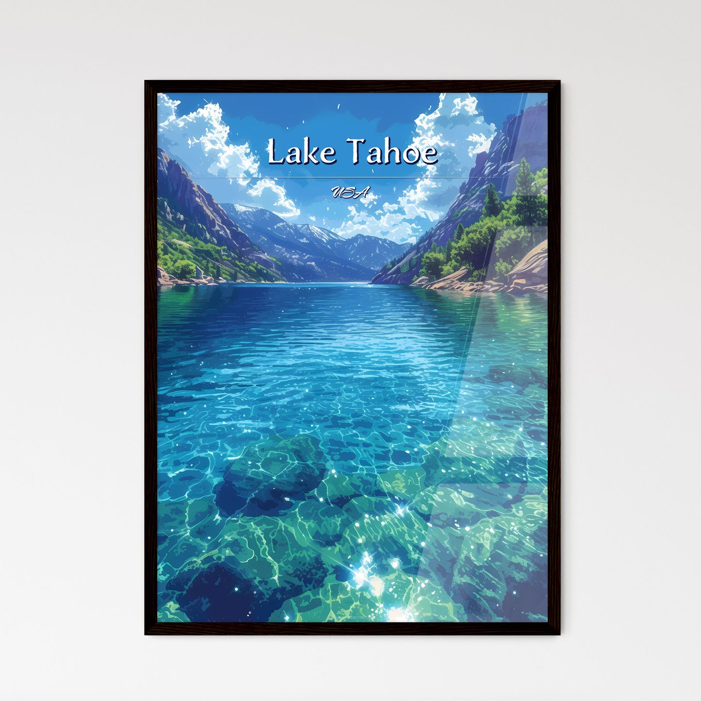 Lake Tahoe - Framed Art Print