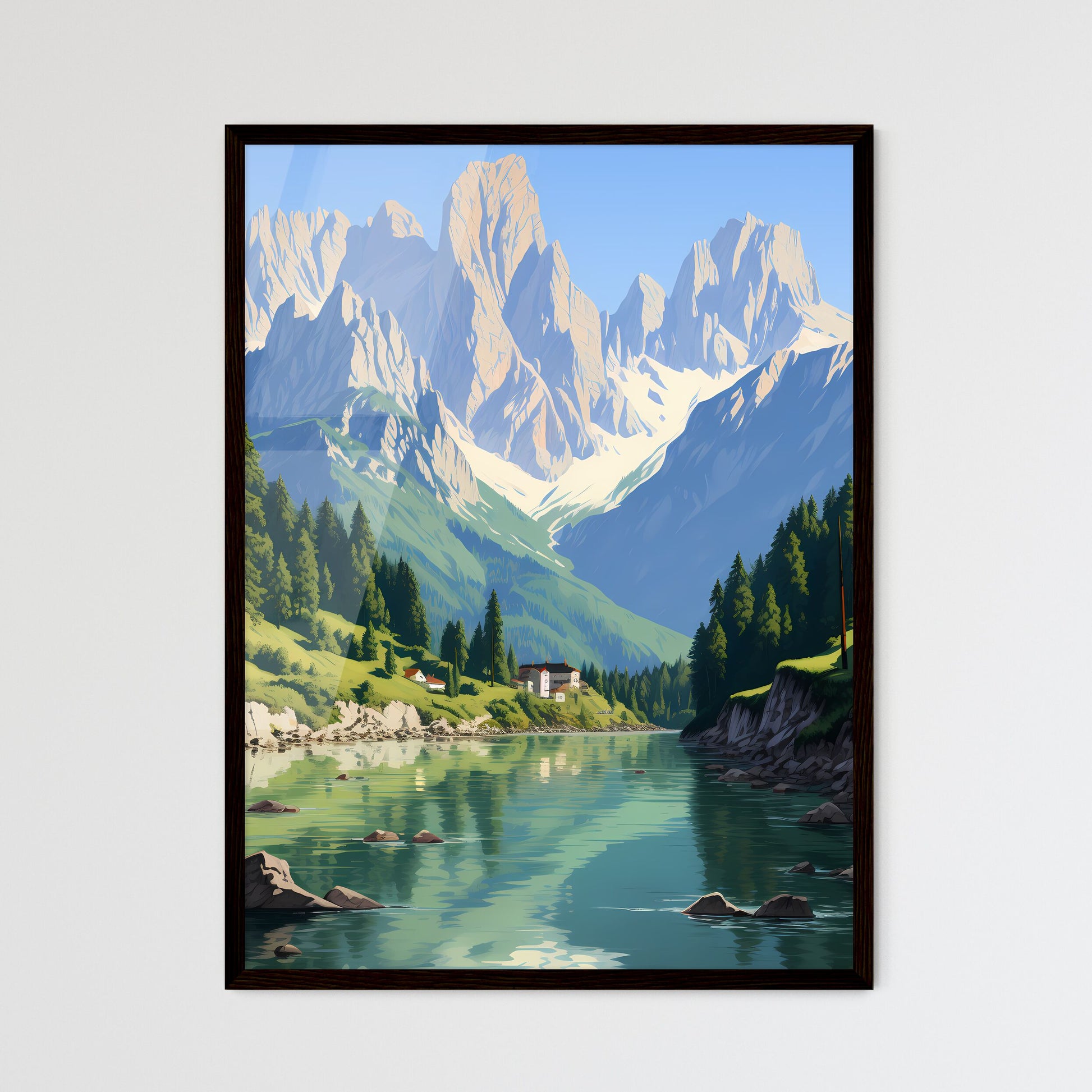 Advertising poster to announce trips for you - Framed Art Print
