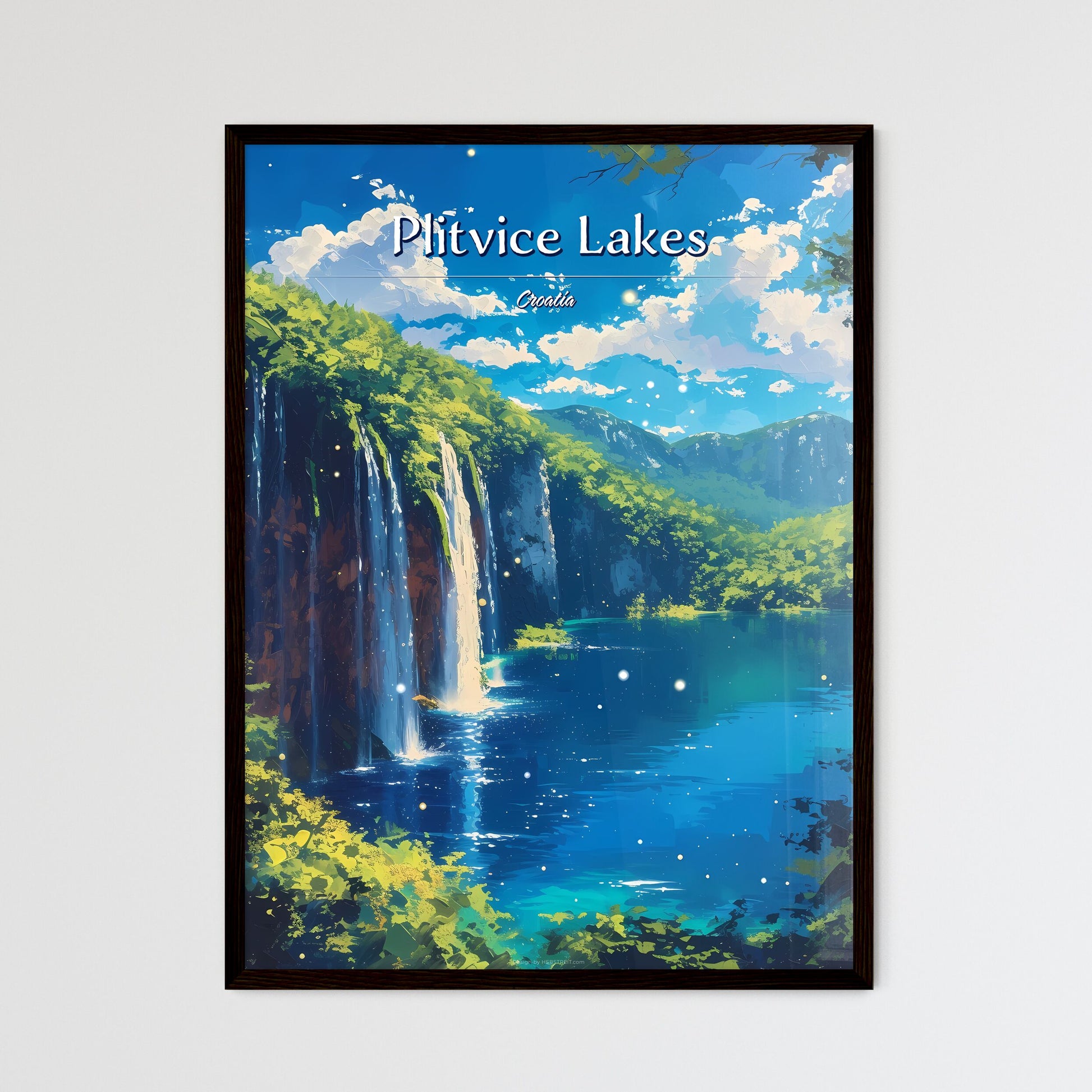 Plitvice Lakes National Park - Framed Art Print