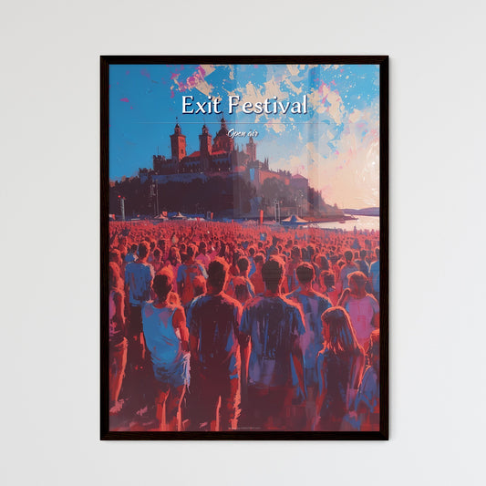 Exit Festival - Art print of a group of people standing in front of a castle Default Title