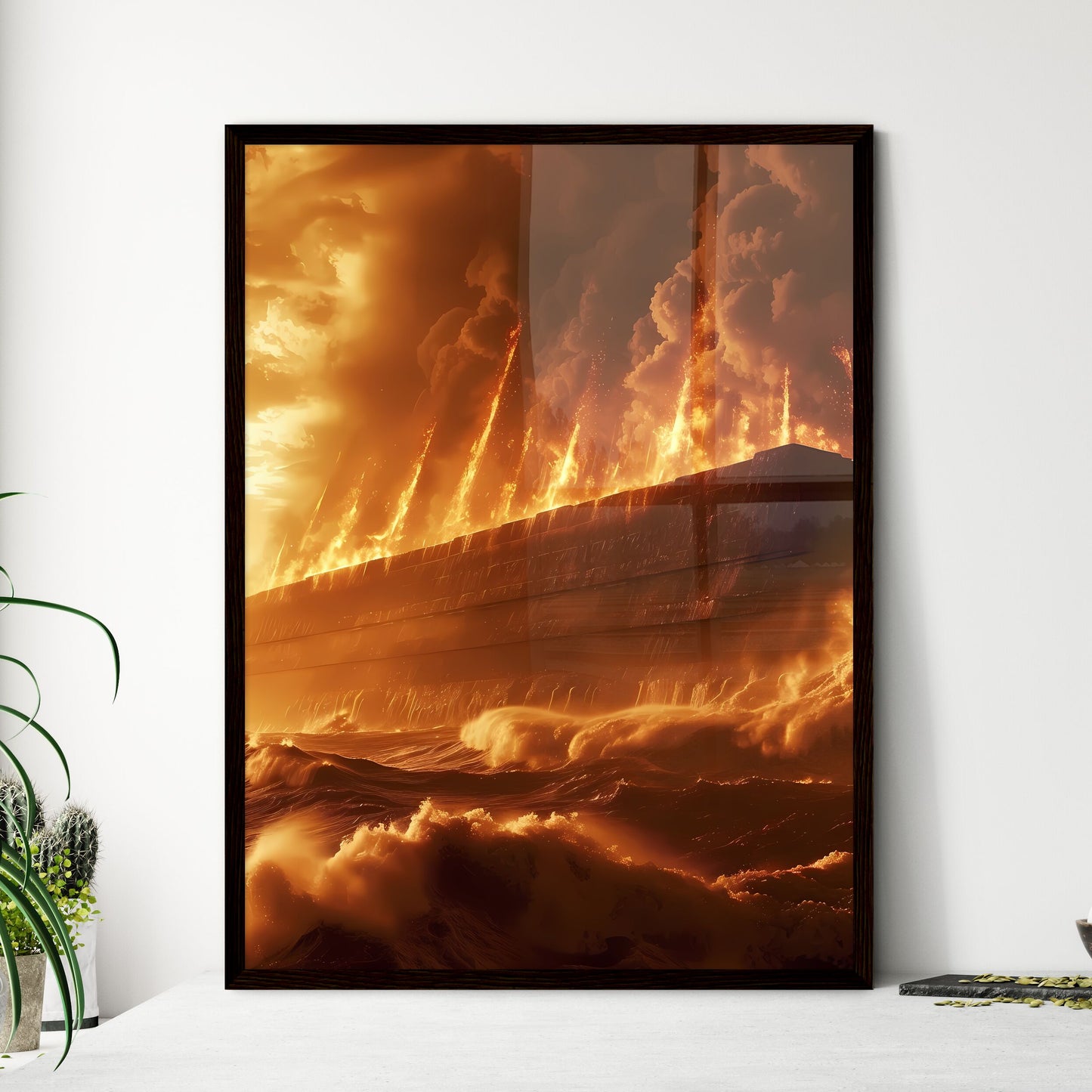 The story of the children of Israel entering - Framed Art Print