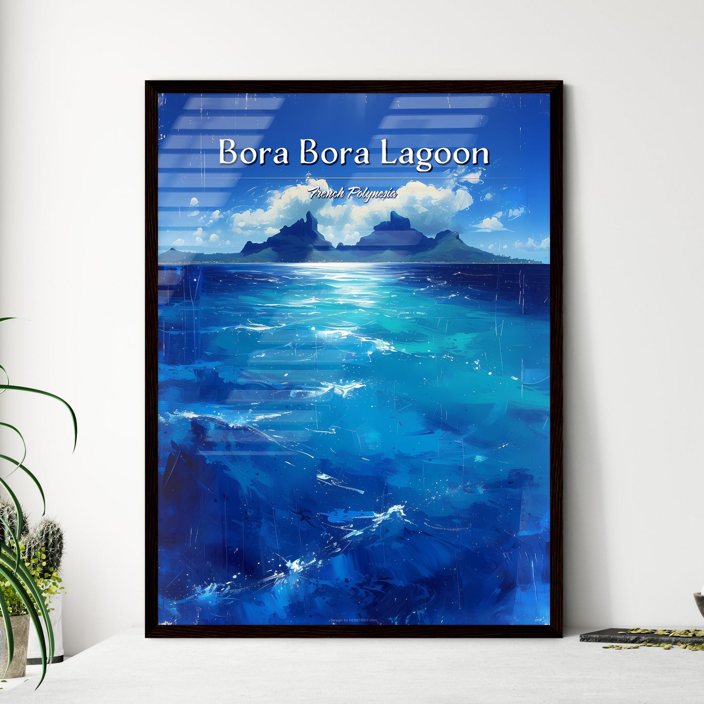 Bora Bora Lagoon - Framed Art Print
