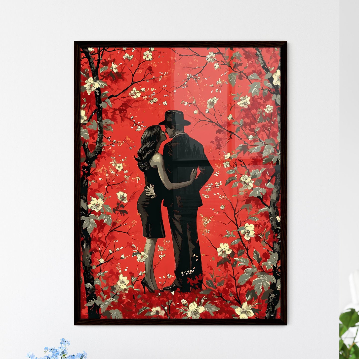 Illustration for valentine's day - Art print - Framed Art Print