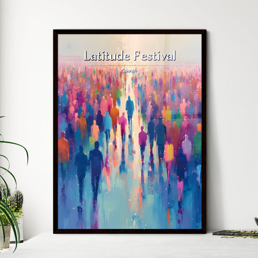 Latitude Festival - Art print of a group of people walking Default Title