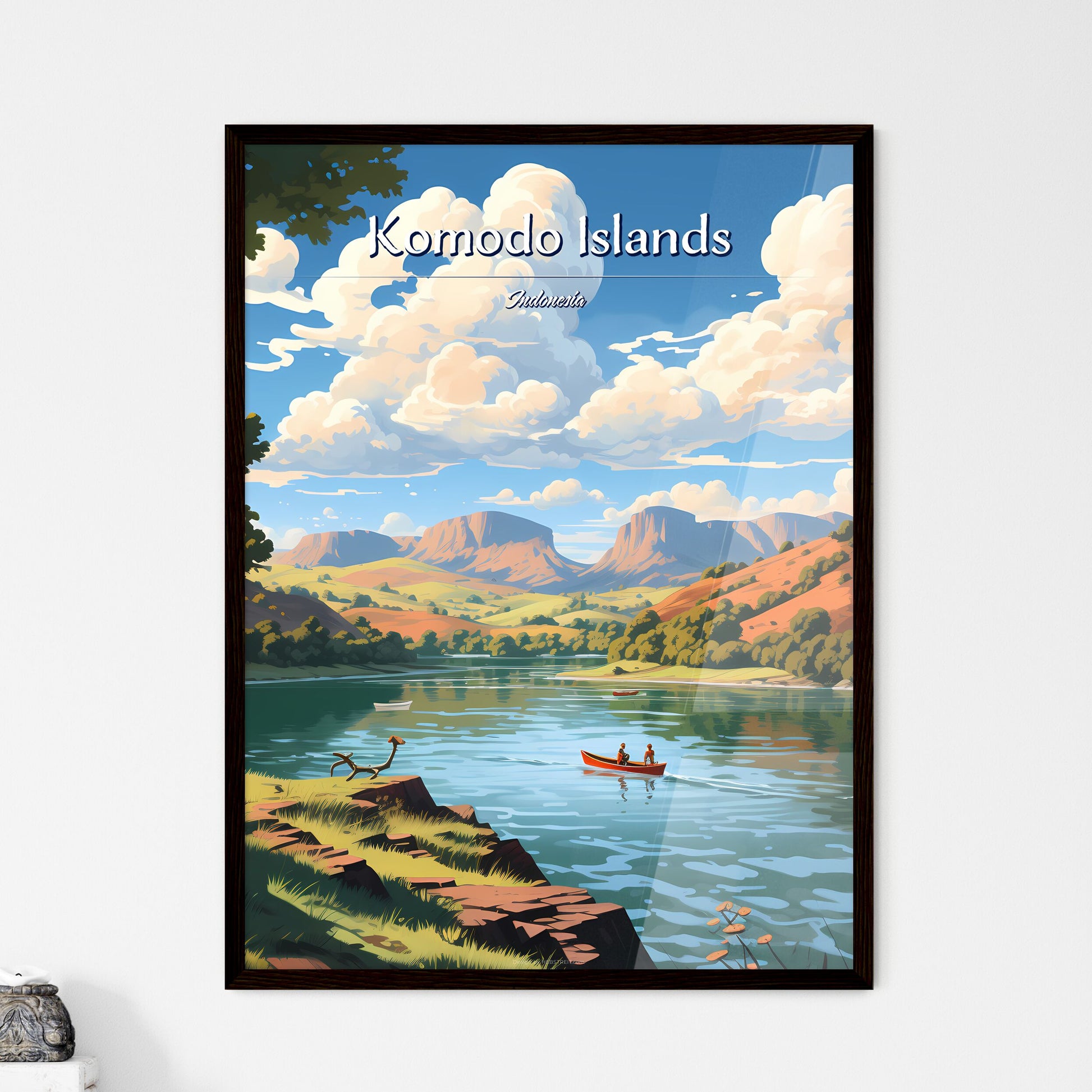 Komodo Islands - Framed Art Print