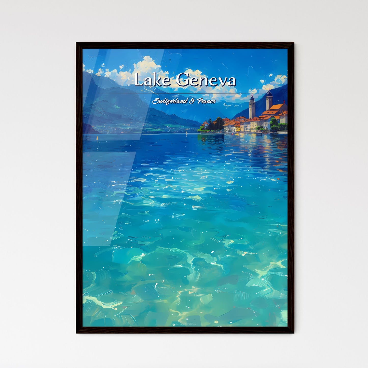 Lake Geneva - Framed Art Print