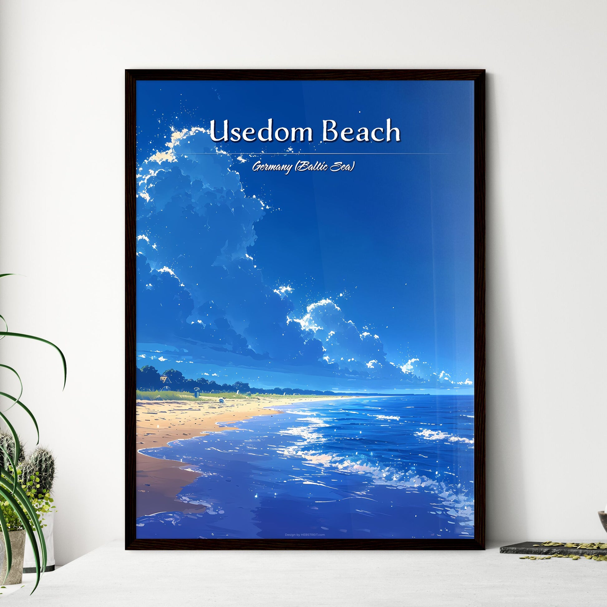 Usedom Beach - Framed Art Print