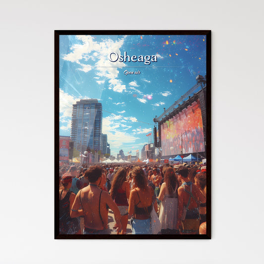 Osheaga - Art print of a crowd of people in a street Default Title