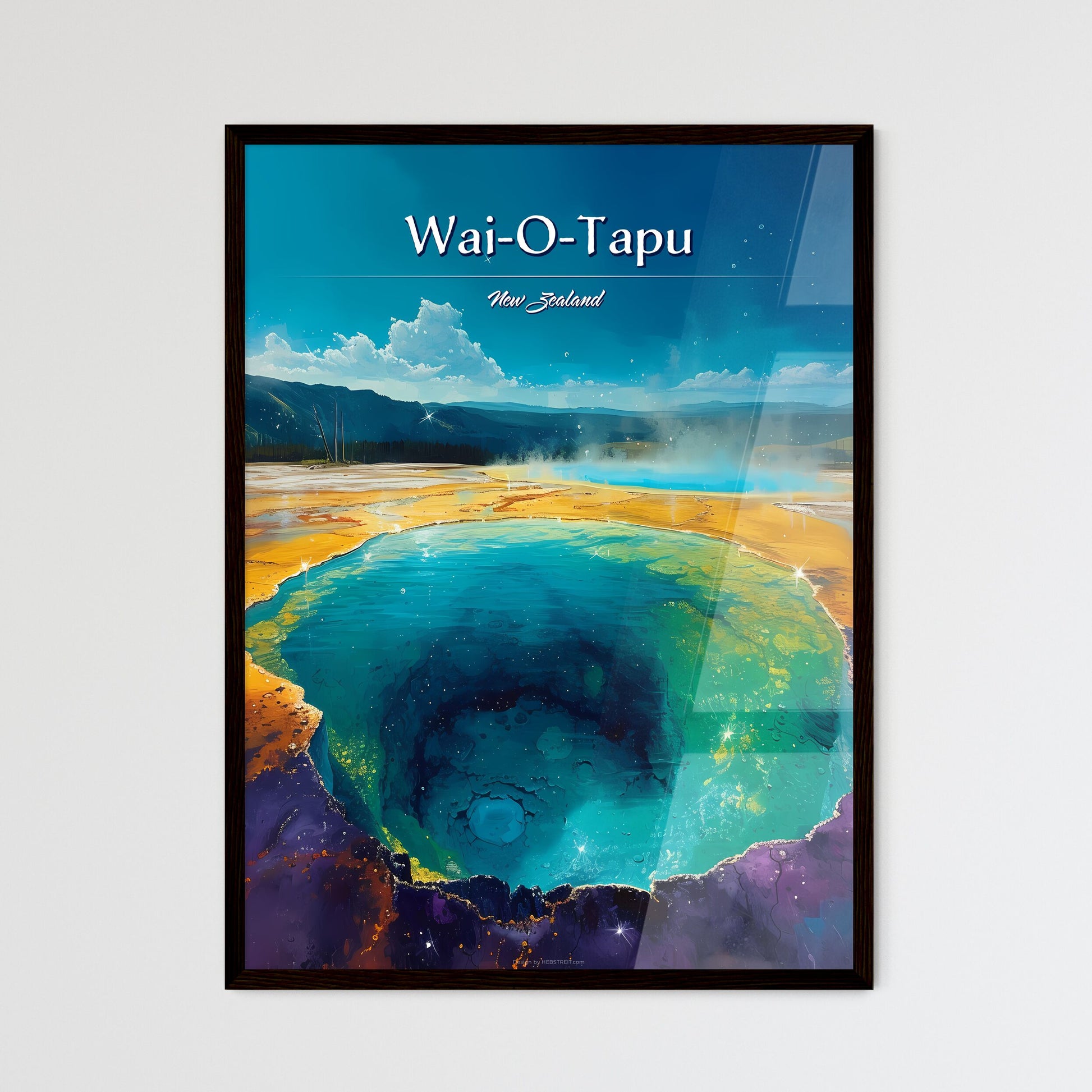 Wai-O-Tapu - Framed Art Print