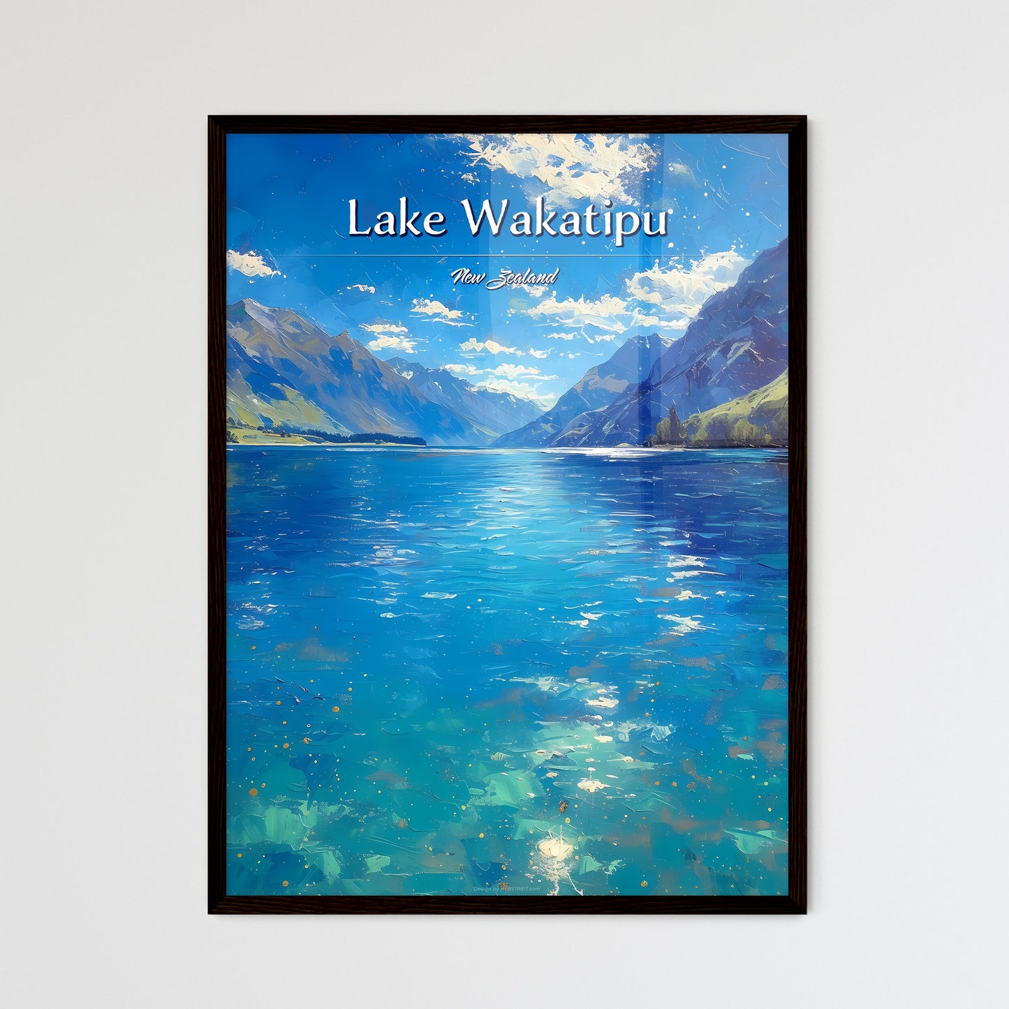 Lake Wakatipu - Framed Art Print