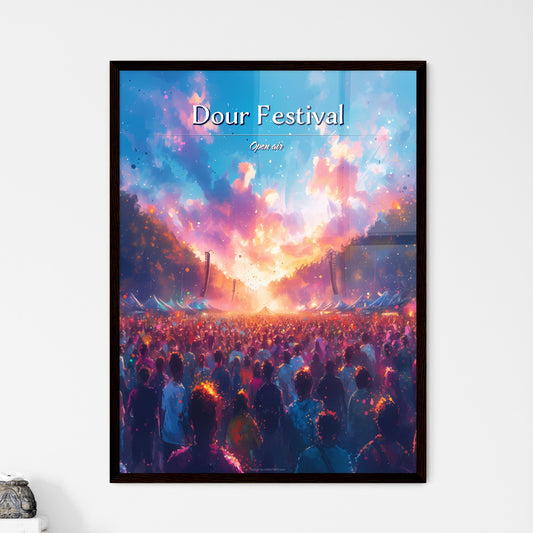 Dour Festival - Art print of a crowd of people at a concert Default Title
