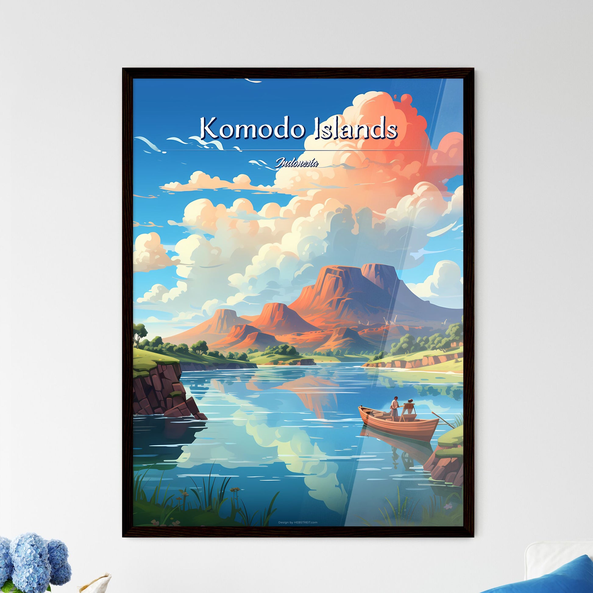 Komodo Islands - Framed Art Print