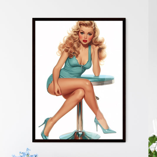 Deep Sea fisherman Rachel Welch - Art print  - Framed Art Print