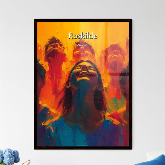 Roskilde - Art print of a group of people looking up Default Title