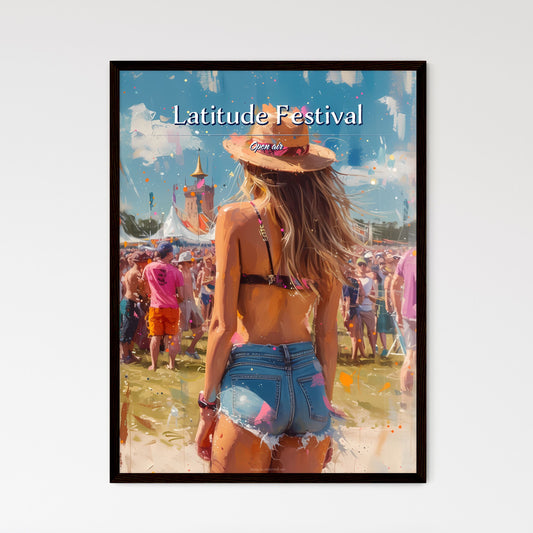 Latitude Festival - Art print of a woman in a hat and shorts Default Title