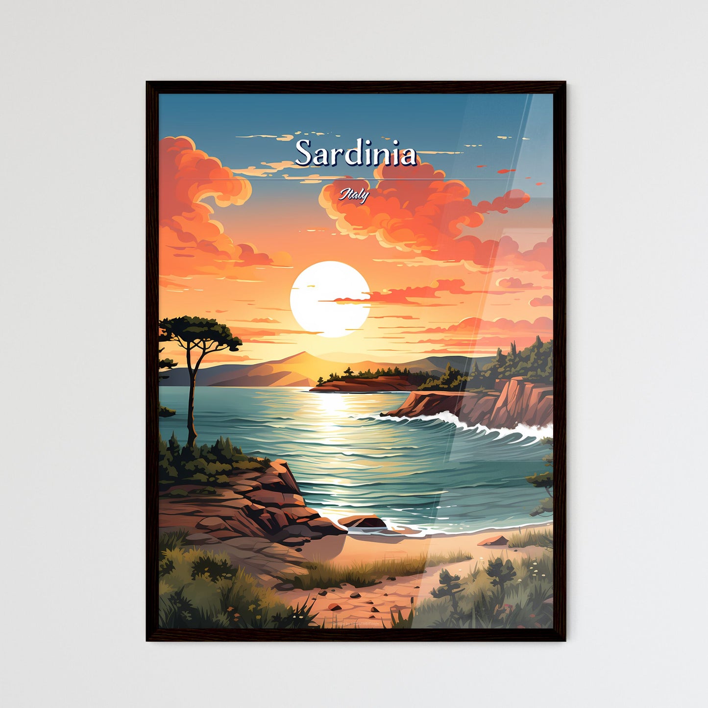 Sardinia - Framed Art Print