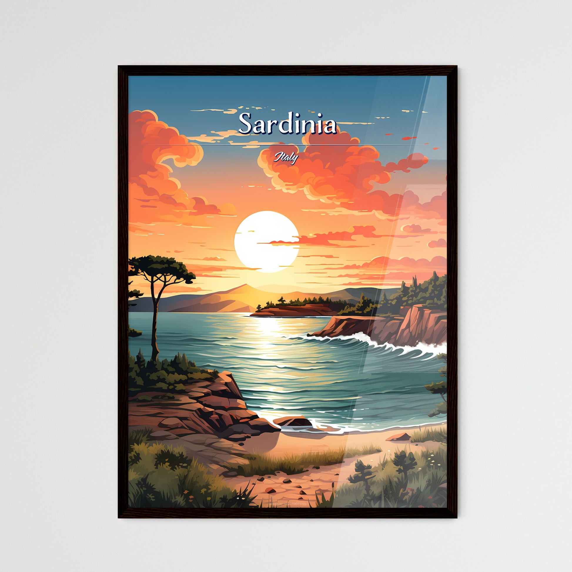 Sardinia - Framed Art Print