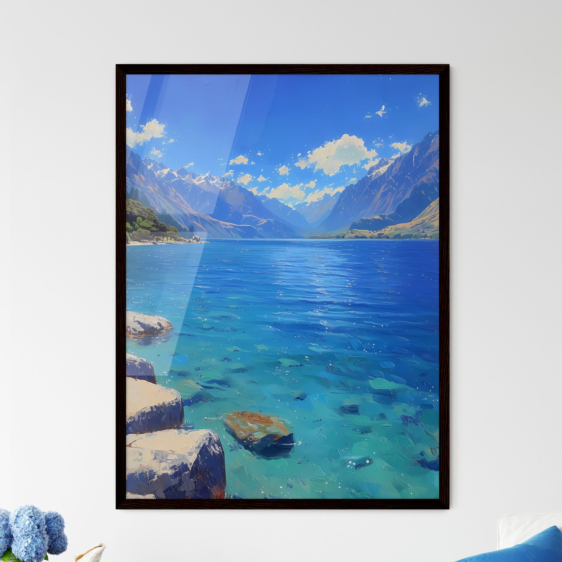 Lake Wakatipu - Framed Art Print