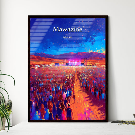 Mawazine - Art print of a large crowd of people at a concert Default Title