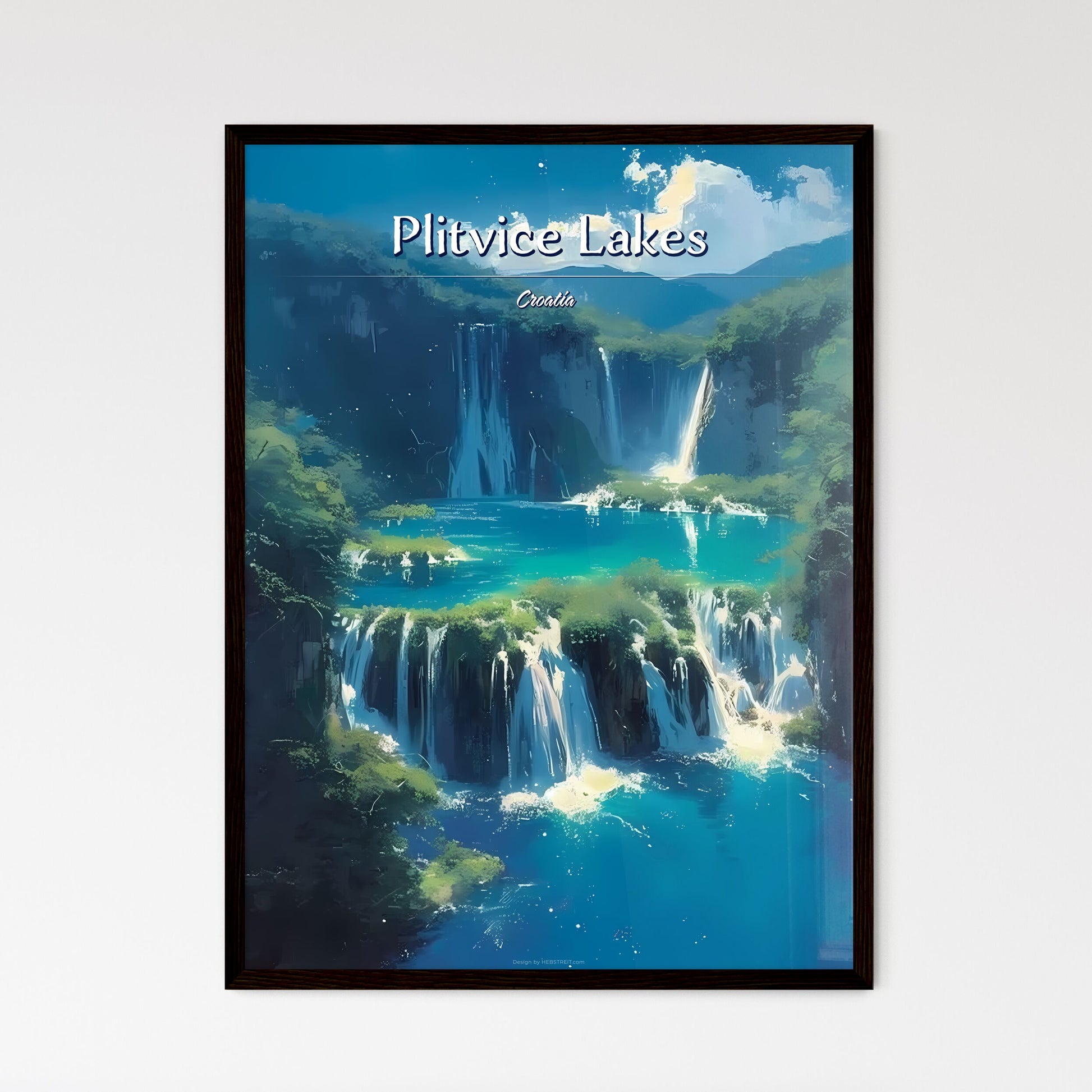 Plitvice Lakes National Park - Framed Art Print