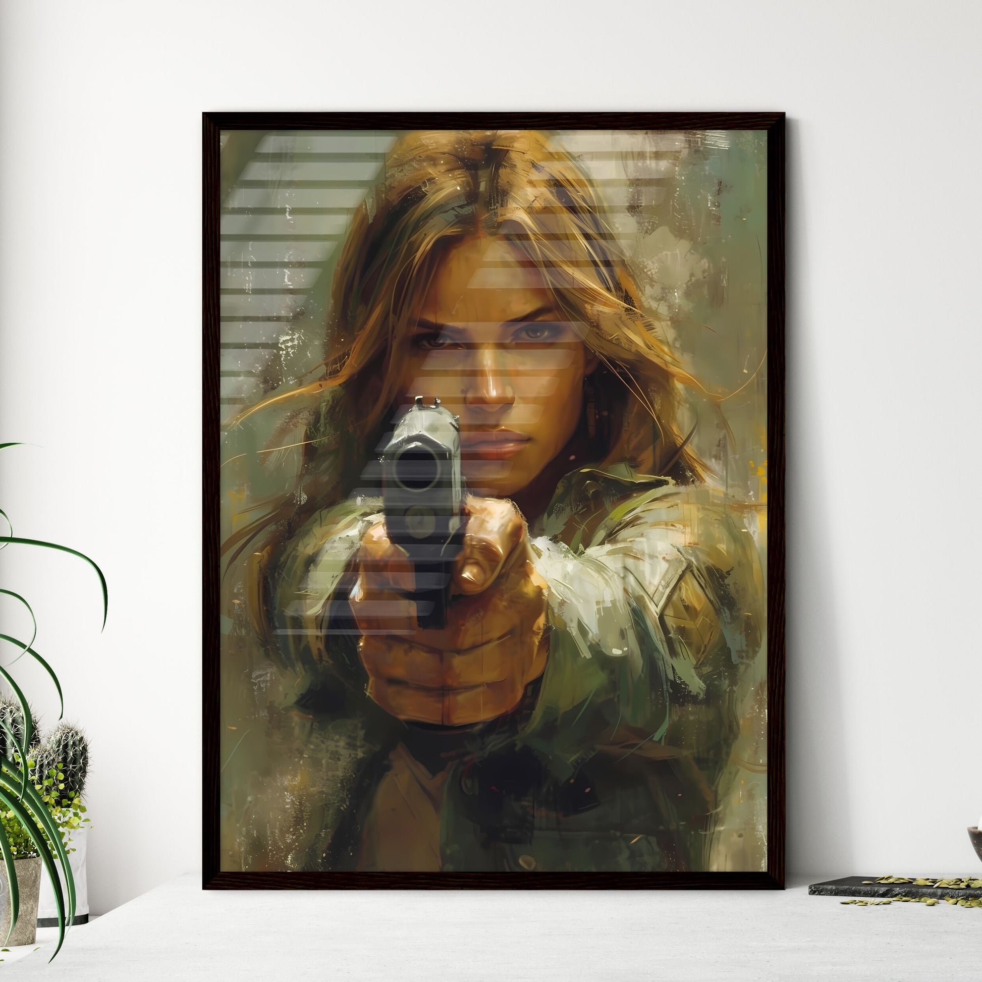 Pin up style - Framed Art Print