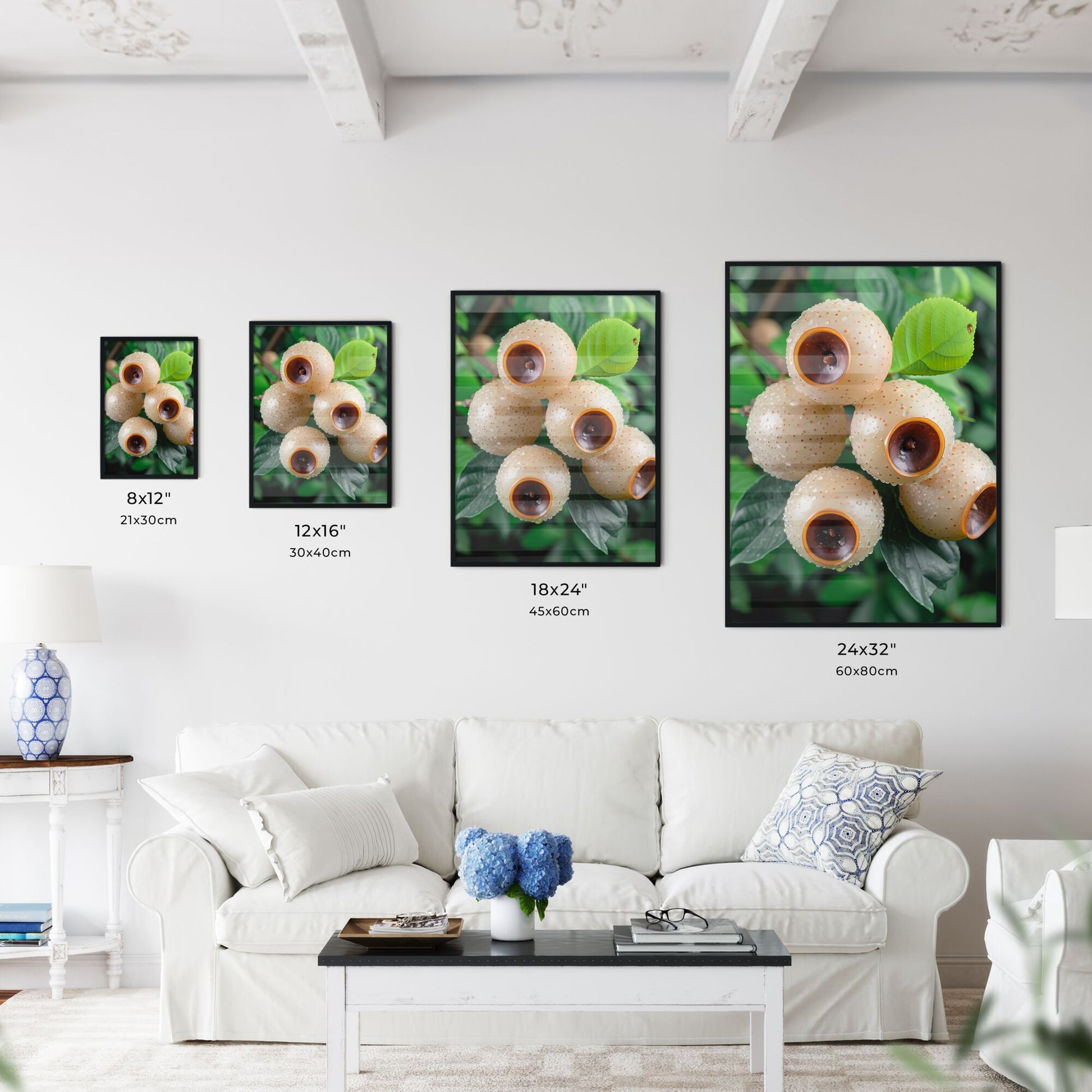 Longan, ultra high definition - Art print of a group of round objects on a plant Default Title