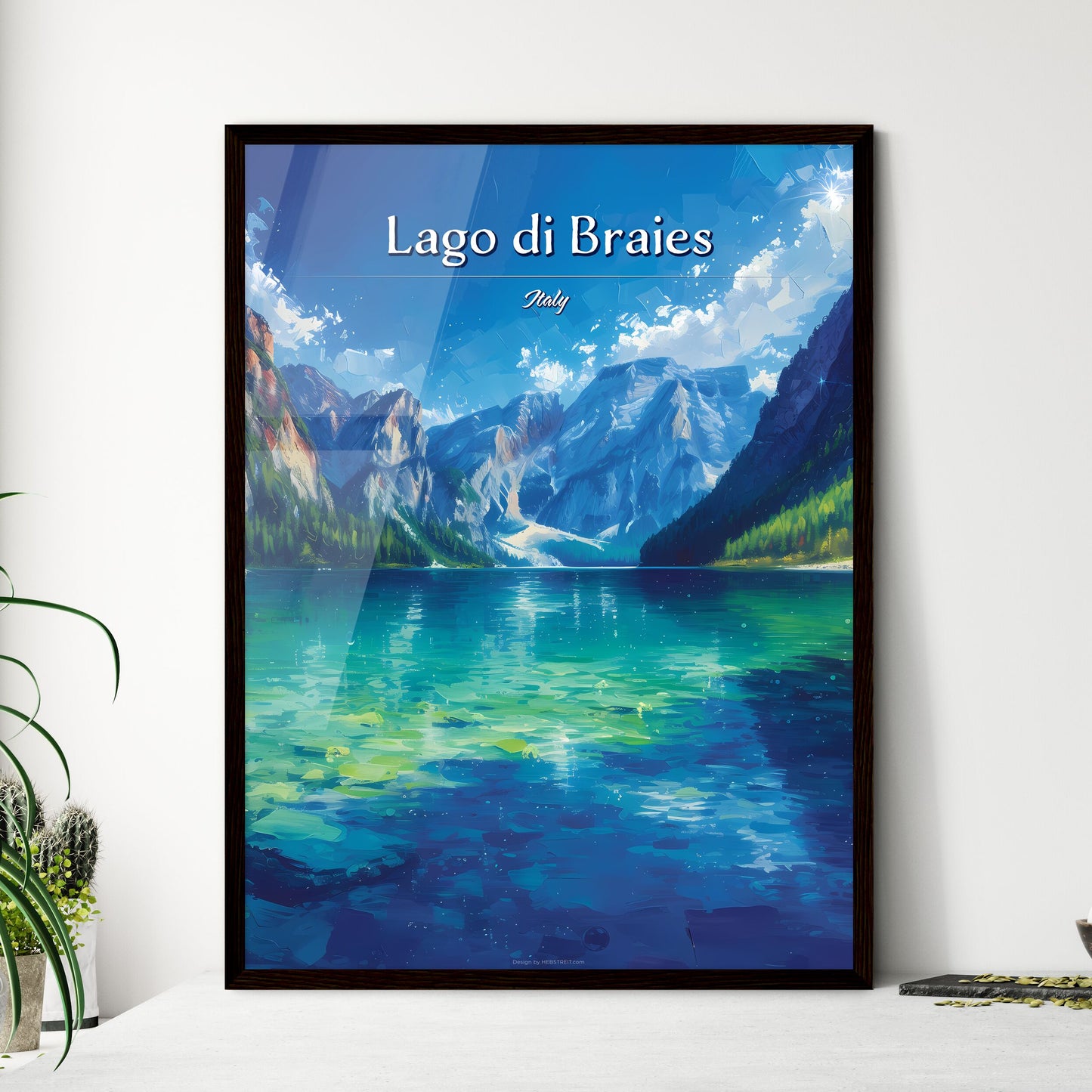 Lago di Braies - Framed Art Print
