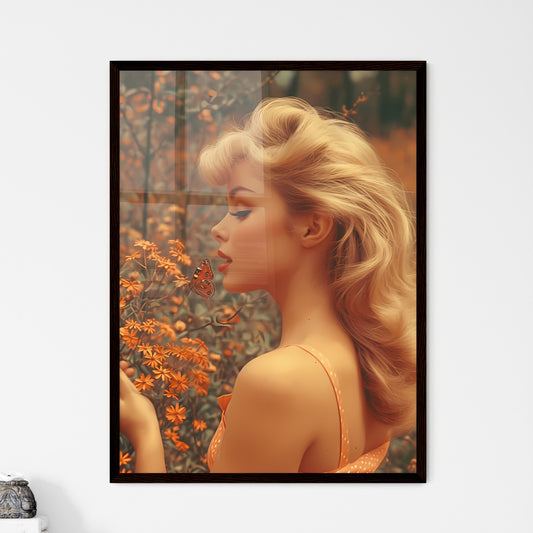 Playful scene of a retro housewife  Wall Art