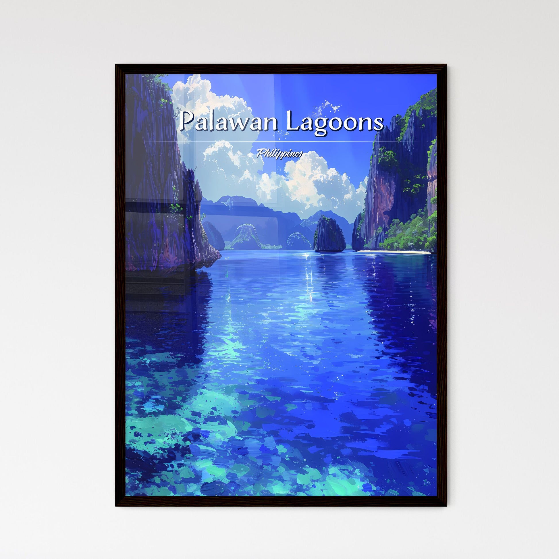 Palawan Lagoons - Framed Art Print