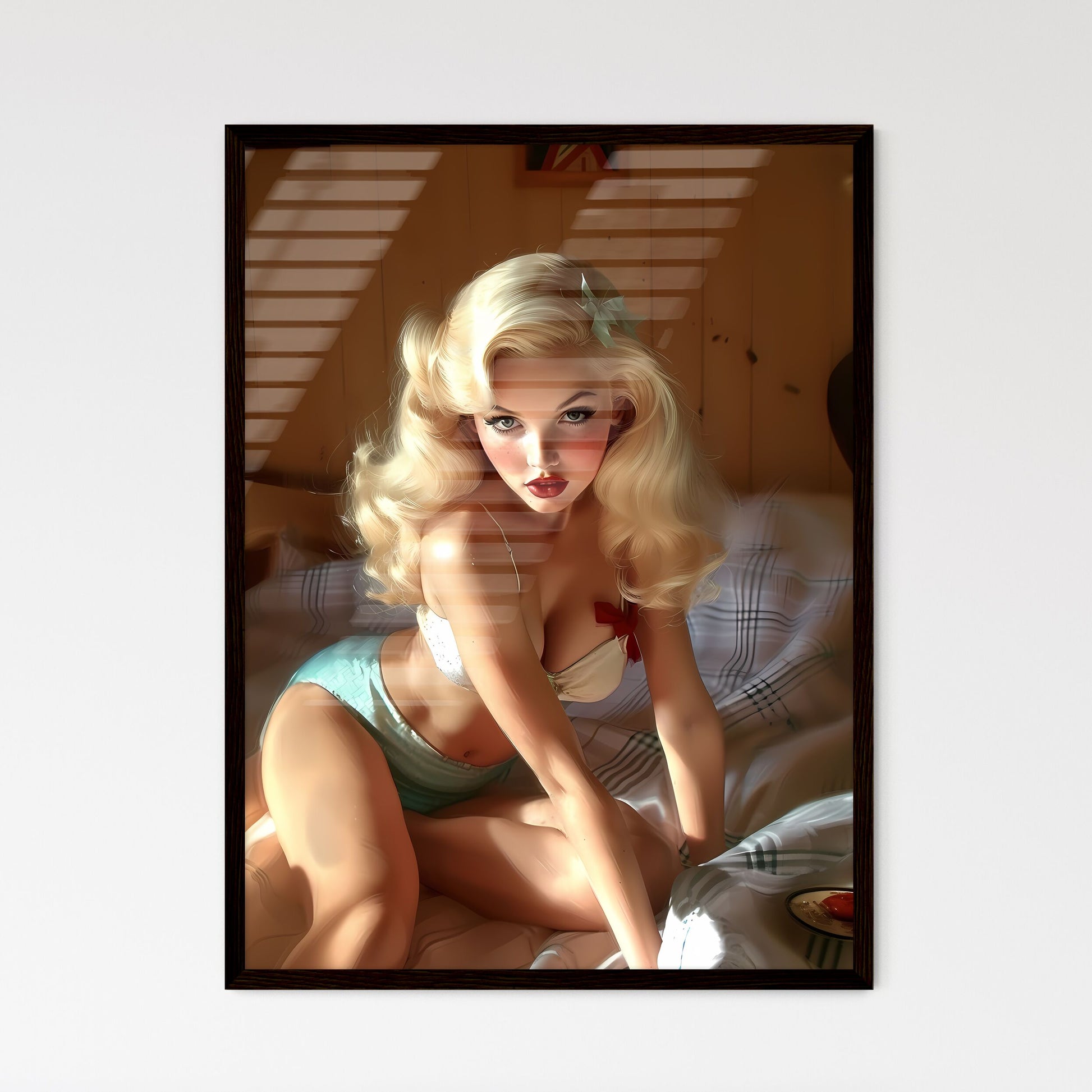 Pin up style - Framed Art Print