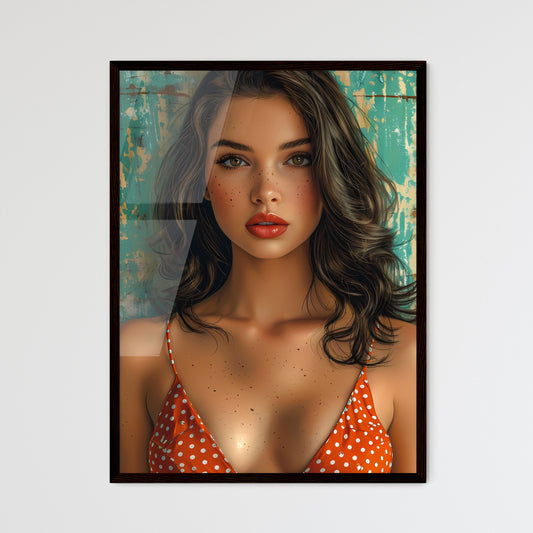 Pin up girl - Framed Art Print