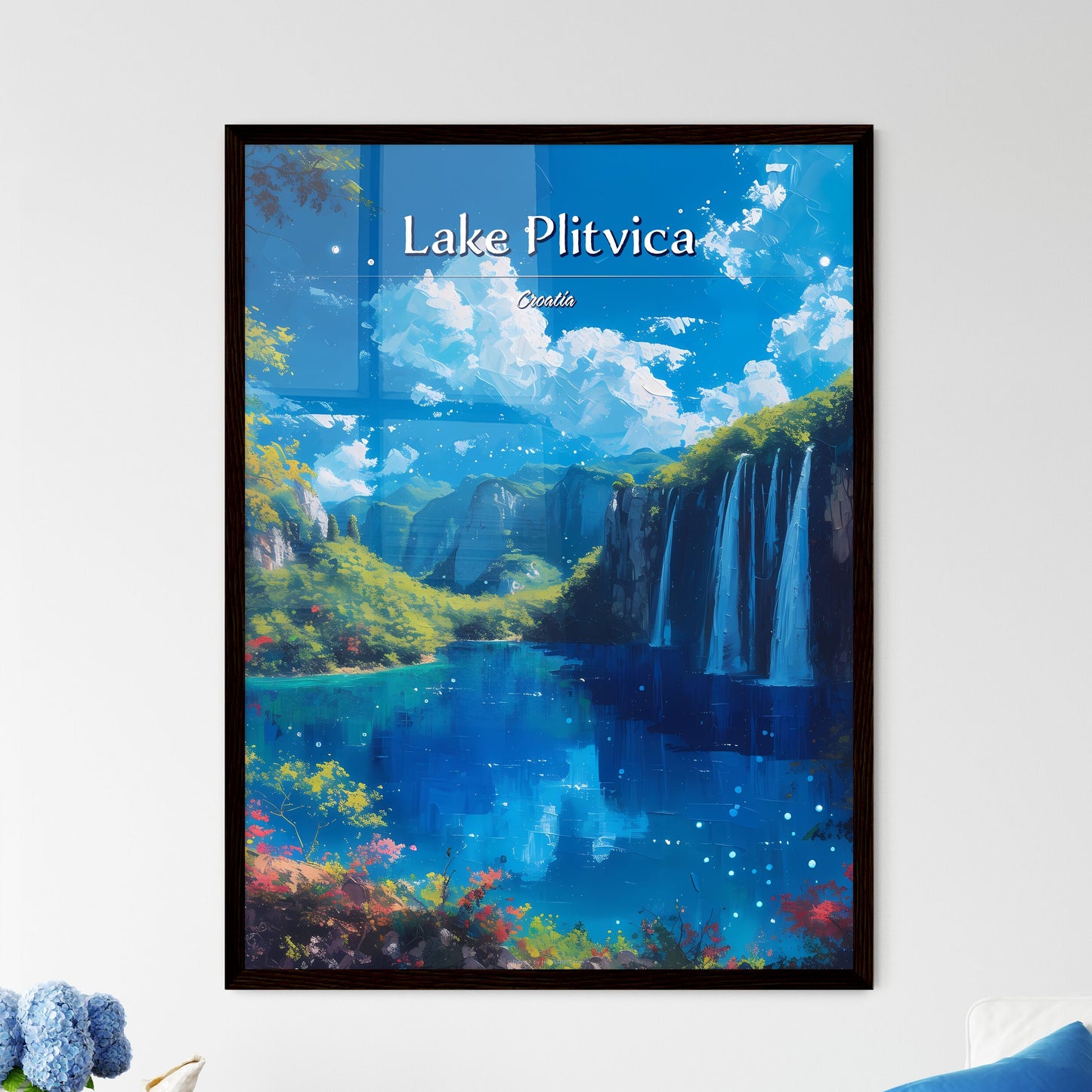 Lake Plitvica - Framed Art Print