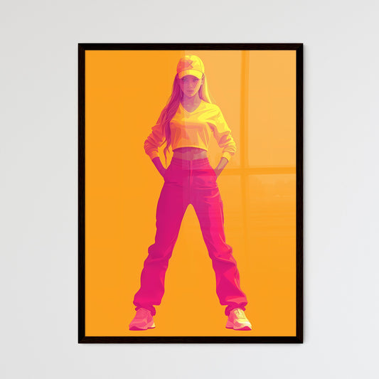 Vectorial illustration of vintage flames - A - Framed Art Print