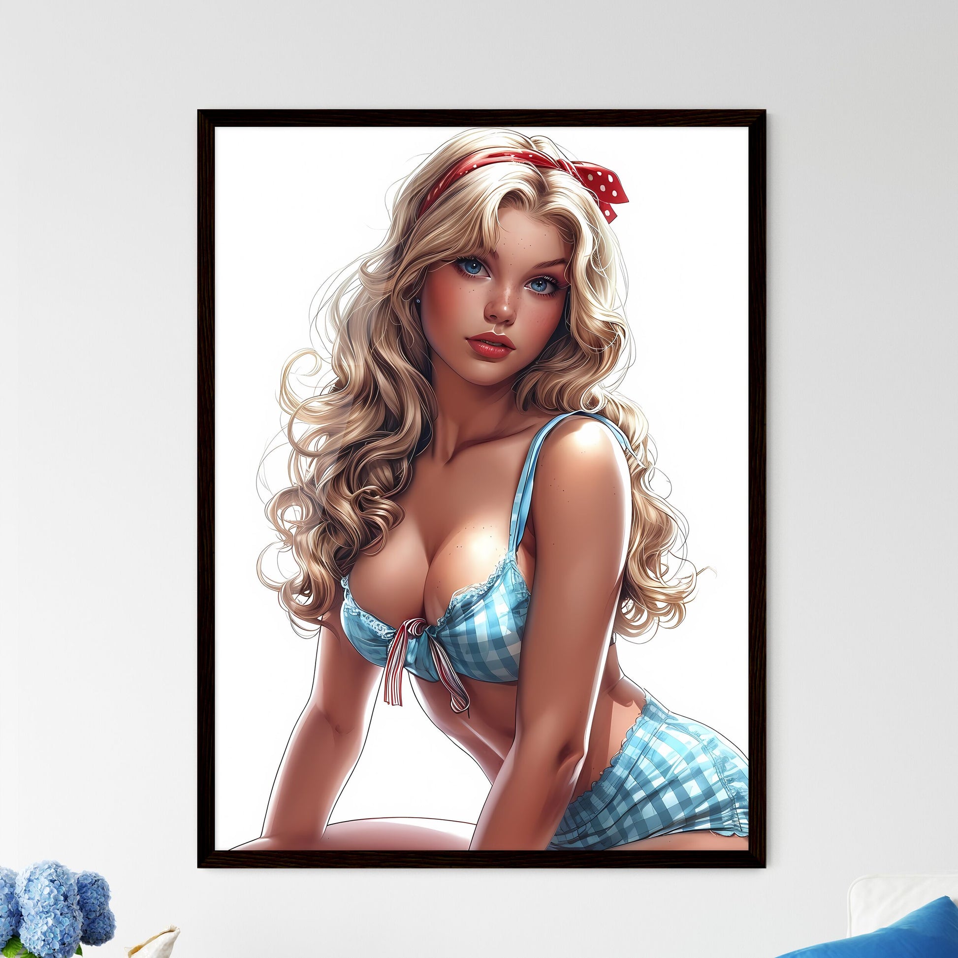 Side profile - Framed Art Print