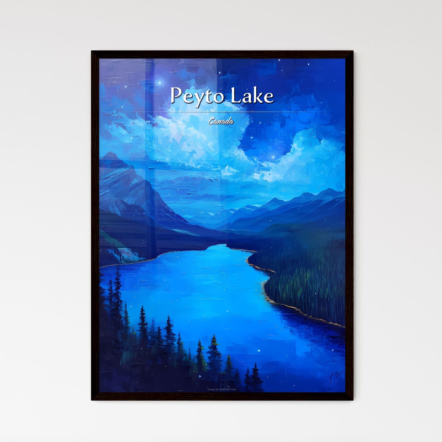 Peyto Lake - Framed Art Print