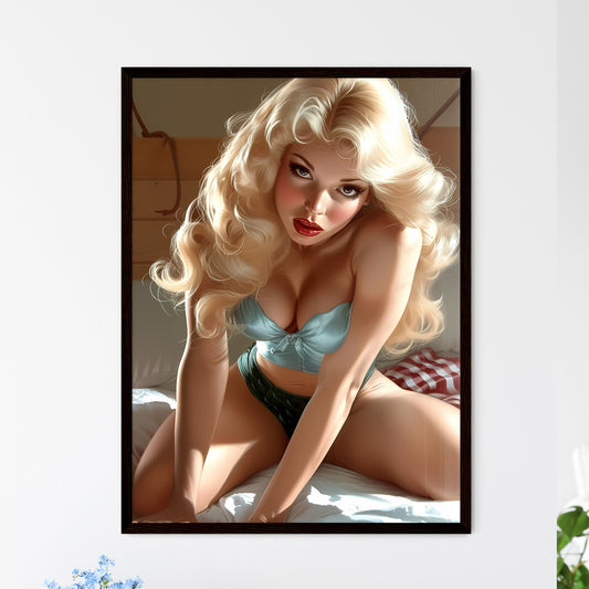 Pin up style - Framed Art Print