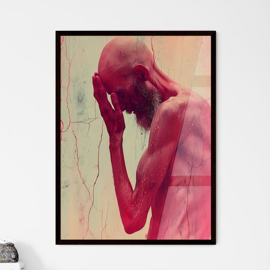 Trapped underneath a frozen lake  Framed Print