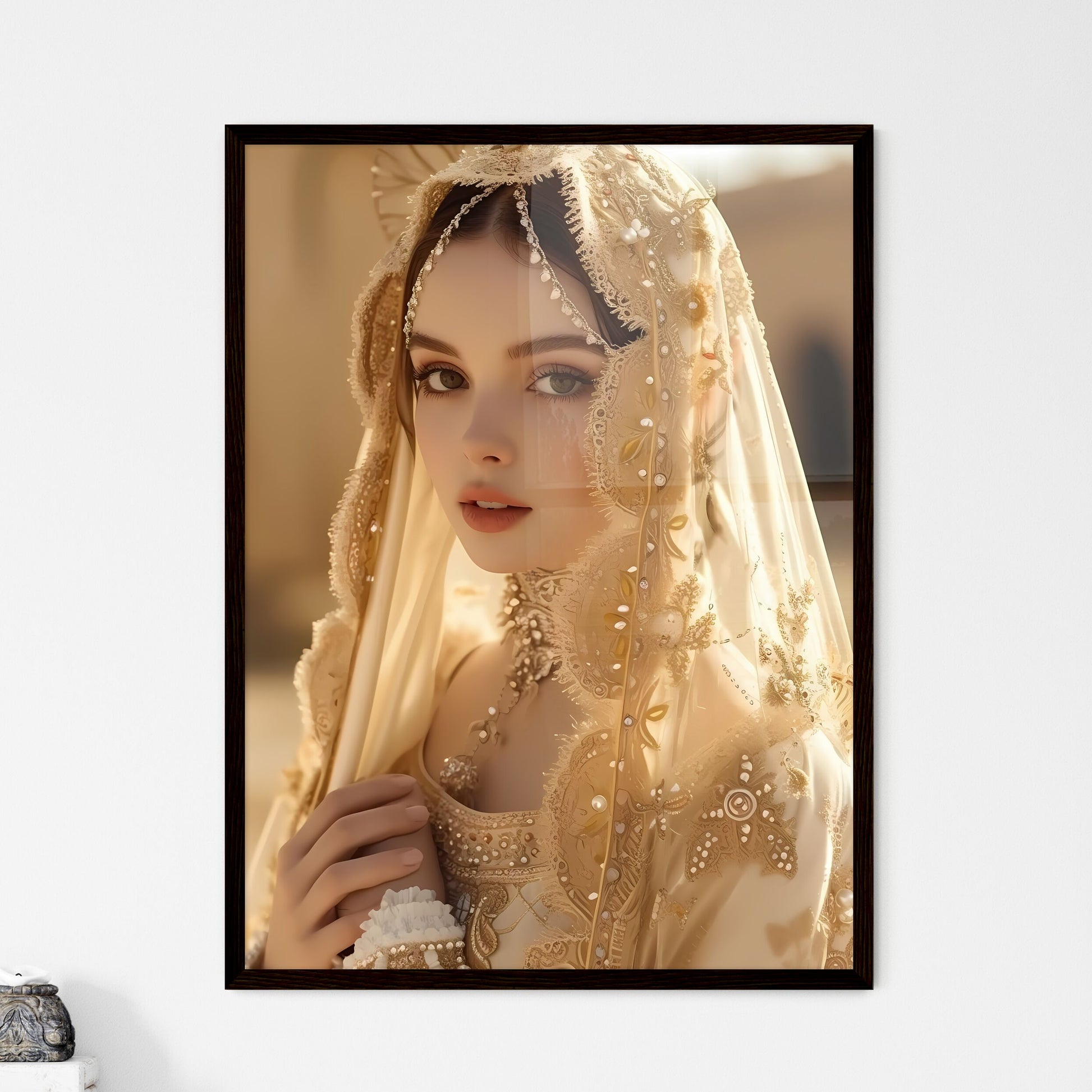 Mary Mother mystical rose - Framed Art Print