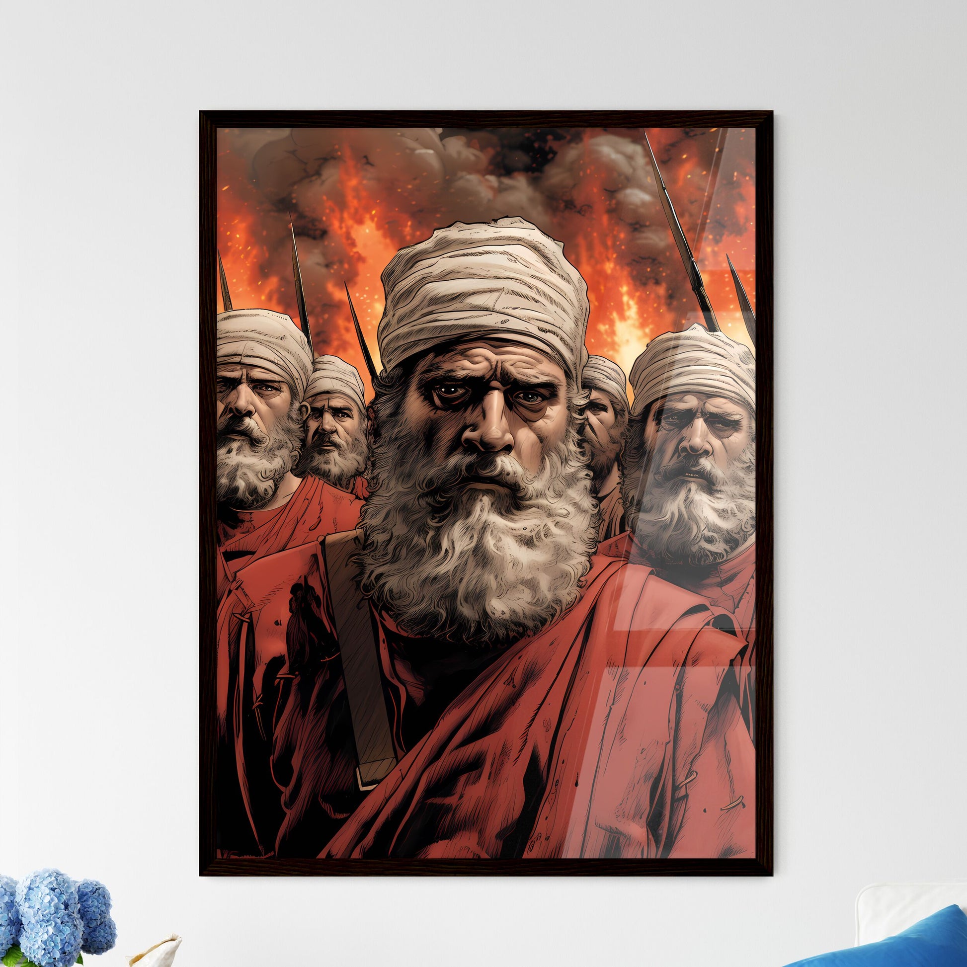 God's judgment and mercy on Israel's rebelli - Framed Art Print