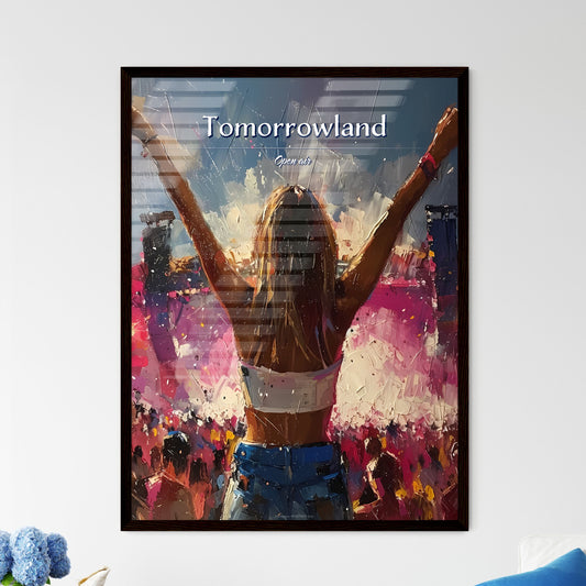 Tomorrowland - Art print of a woman with her arms up in the air Default Title