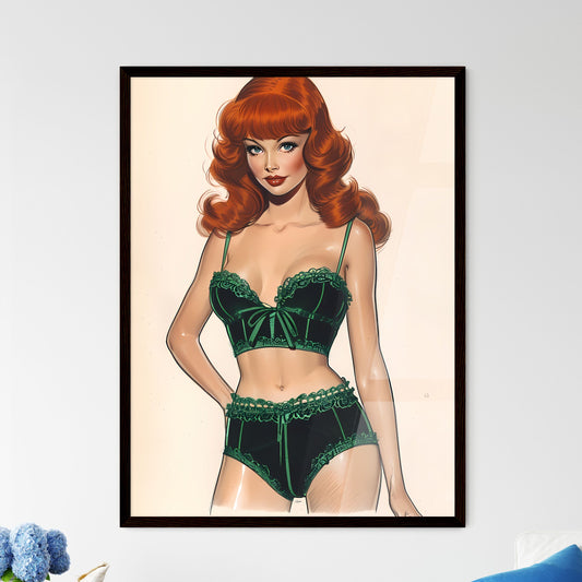 Deep Sea fisherman Rachel Welch - Art print  - Framed Art Print