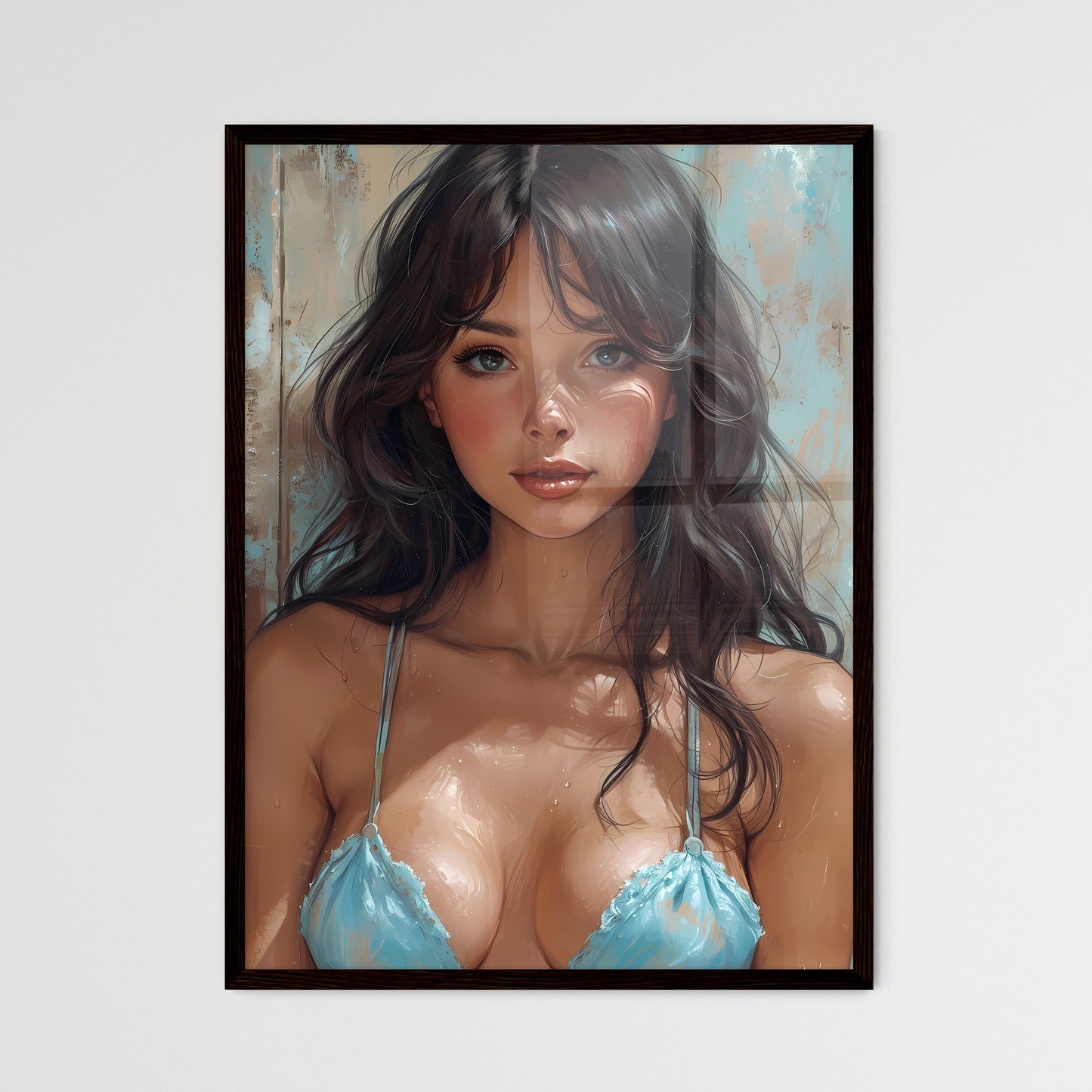 Pin up - Framed Art Print