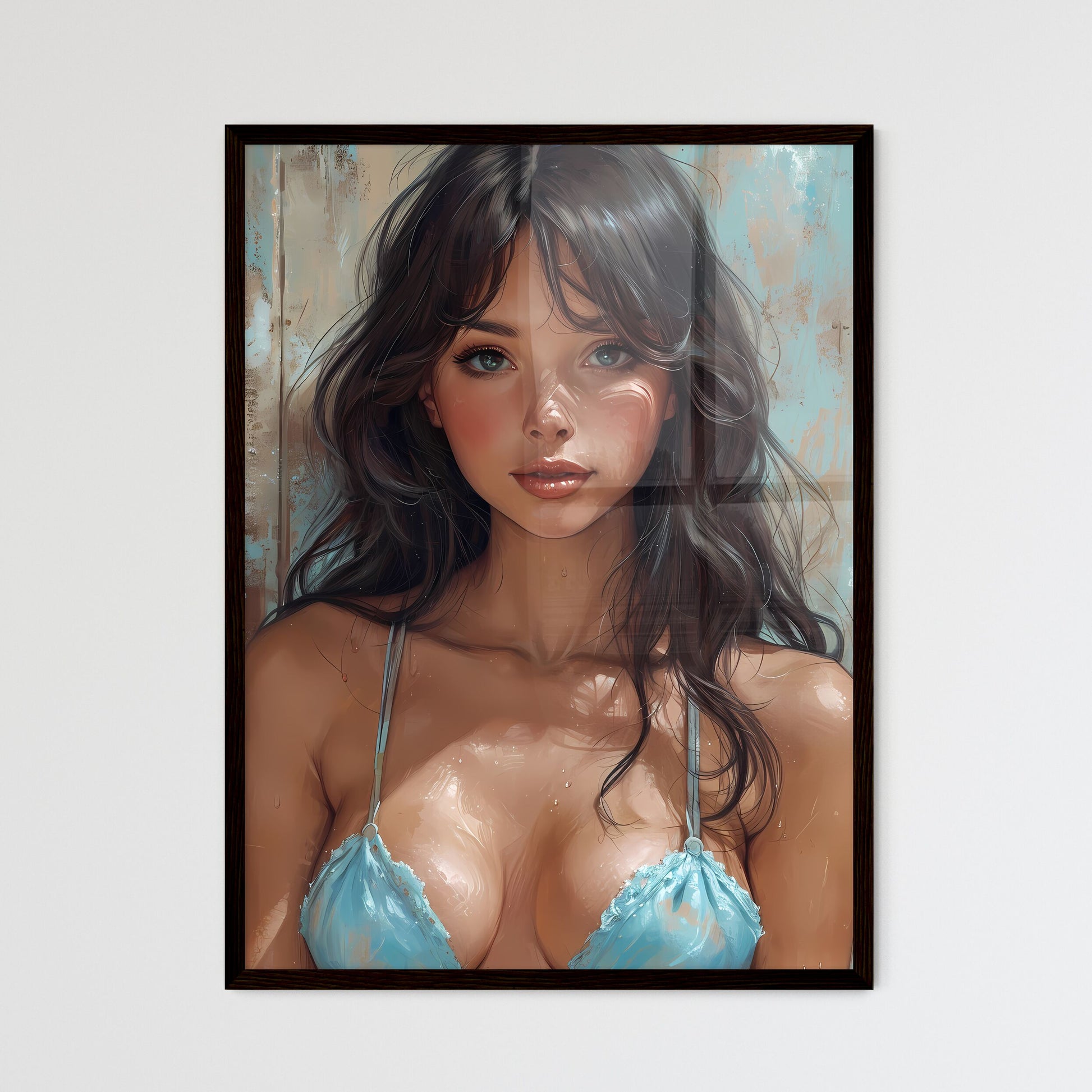 Pin up - Framed Art Print